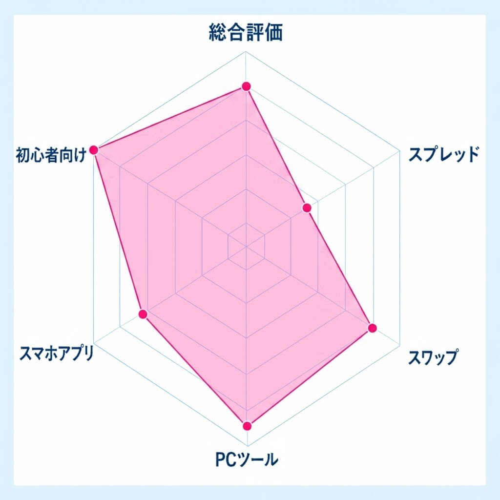 松井証券FX 6角形レーダーチャート